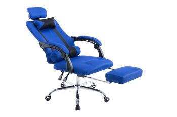 Acate Chaise de Bureau Simili Cuir Bleu 15x63cm 9