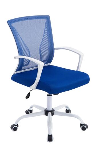 nettuno Chaise de bureau Microfibre Bleu 11x56.5cm 1