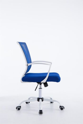nettuno Chaise de bureau Microfibre Bleu 11x56.5cm 3