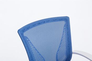 nettuno Chaise de bureau Microfibre Bleu 11x56.5cm 5