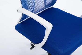 nettuno Chaise de bureau Microfibre Bleu 11x56.5cm 6