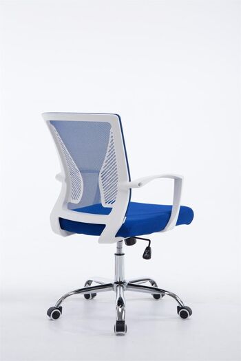 Boschetto Chaise de Bureau Microfibre Bleu 11x56.5cm 3