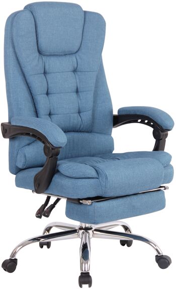Puianello Chaise de Bureau Similicuir Bleu 22x68cm 1