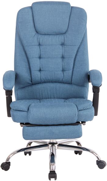 Puianello Chaise de Bureau Similicuir Bleu 22x68cm 2