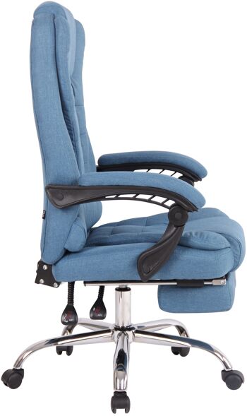 Puianello Chaise de Bureau Similicuir Bleu 22x68cm 3