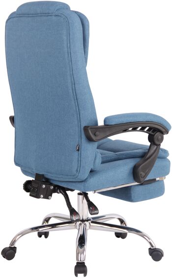 Puianello Chaise de Bureau Similicuir Bleu 22x68cm 4