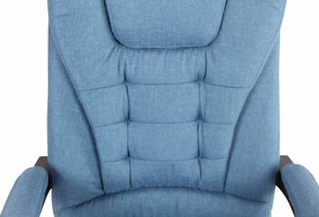 Puianello Chaise de Bureau Similicuir Bleu 22x68cm 6