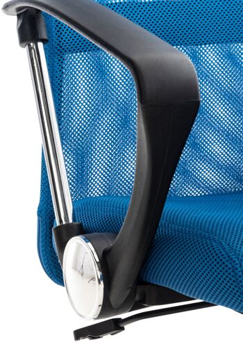 Chaise de bureau Tenuta simili cuir bleu 15x53cm 5