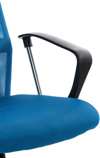Chaise de bureau Tenuta simili cuir bleu 15x53cm 6