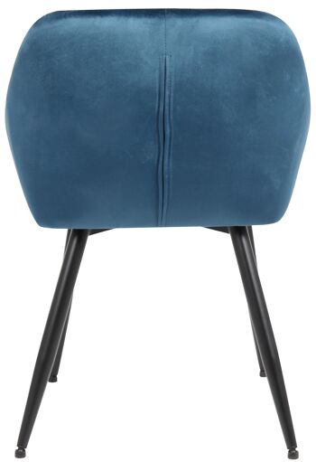 Gangi Chaise de salle à manger Bleu 6x57cm 4