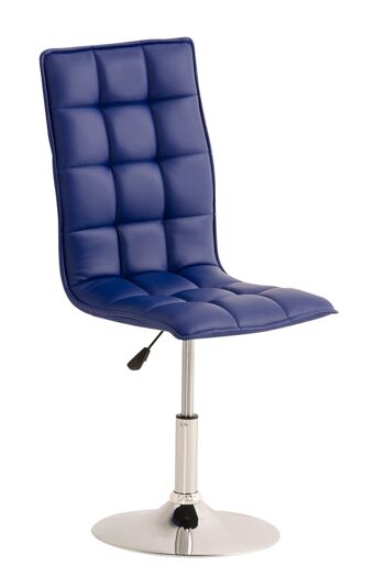 Davagna Chaise de salle à manger Cuir artificiel Bleu 7x56cm 9