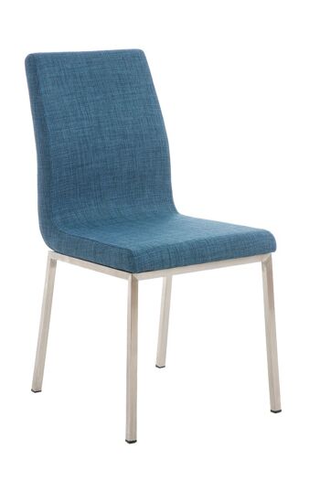 Ottobiano Chaise de salle à manger Tissu Bleu 7x50cm 1