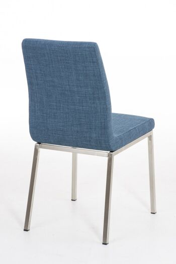 Ottobiano Chaise de salle à manger Tissu Bleu 7x50cm 4