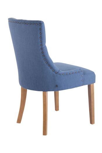 Chaise de salle à manger Palozzo Tissu Bleu 8x58cm 3