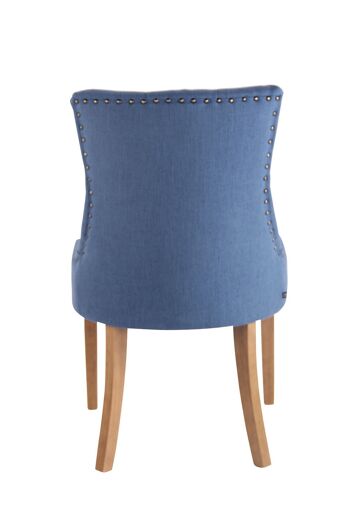 Chaise de salle à manger Palozzo Tissu Bleu 8x58cm 4
