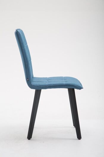 Terralba Chaise de Salle à Manger Tissu Bleu 6x52cm 3