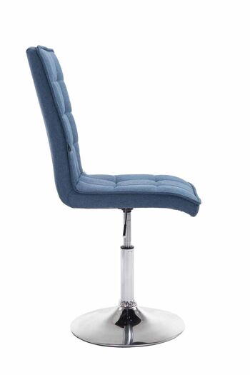 Rosaro Chaise de salle à manger Tissu Bleu 7x59cm 2