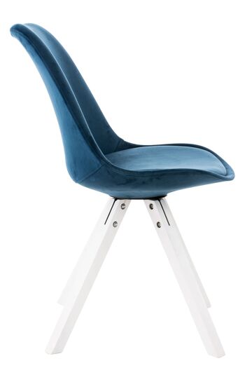 Rotondi Chaise de salle à manger Velours Bleu 5x59cm 4