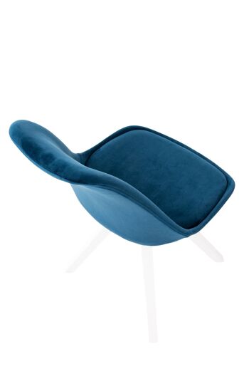 Rotondi Chaise de salle à manger Velours Bleu 5x59cm 5