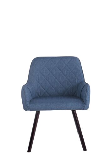 Friscoli Chaise de salle à manger Tissu Bleu 9x58cm 2