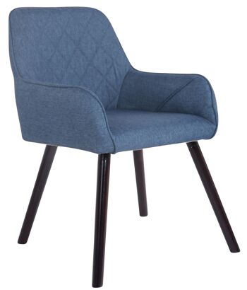 Friscoli Chaise de salle à manger Tissu Bleu 9x58cm 1