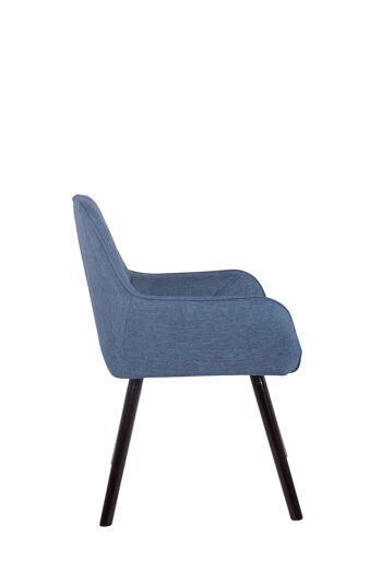 Friscoli Chaise de salle à manger Tissu Bleu 9x58cm 3