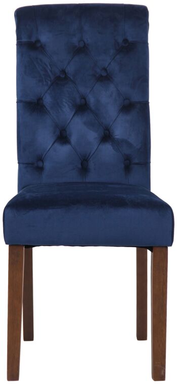 Martino Chaise de salle à manger Bleu 15x63cm 2