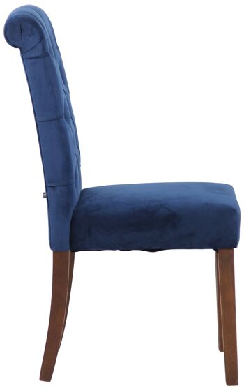 Martino Chaise de salle à manger Bleu 15x63cm 3