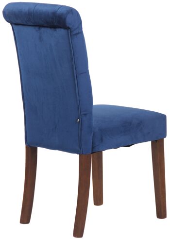 Martino Chaise de salle à manger Bleu 15x63cm 4