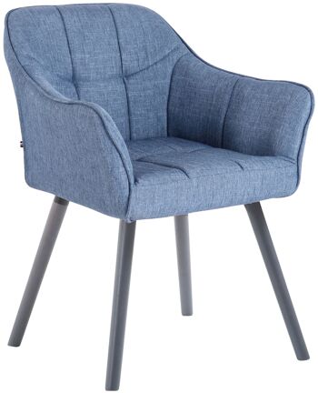 Carpineto Chaise de salle à manger Tissu Bleu 5x59cm 1