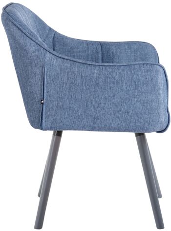 Carpineto Chaise de salle à manger Tissu Bleu 5x59cm 2