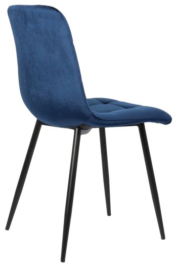 Calcinato Chaise de salle à manger Bleu 5x52cm 4