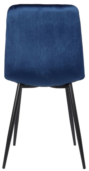 Trognano Chaise de salle à manger Bleu 5x53cm 4