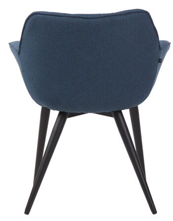 Agore Chaise de salle à manger Bleu 7x60cm 5