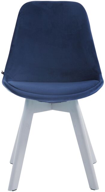 Parlasco Chaise de Salle à Manger Velours Bleu 6x55cm 2