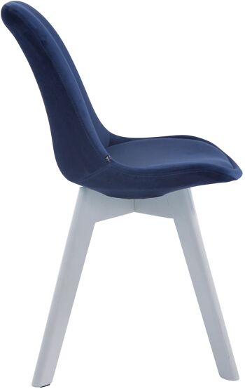 Parlasco Chaise de Salle à Manger Velours Bleu 6x55cm 3