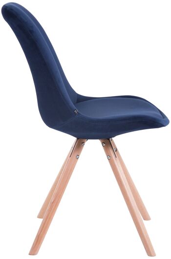 Iscalonga Chaise de salle à manger Velours Bleu 6x56cm 2
