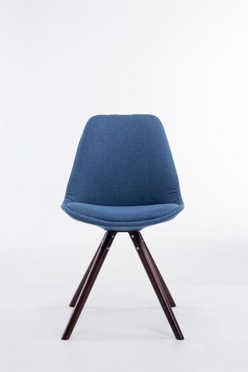 Semaforo Chaise de salle à manger Tissu Bleu 6x56cm