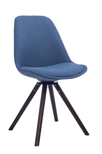 Donisi Chaise de salle à manger Tissu Bleu 6x56cm 1