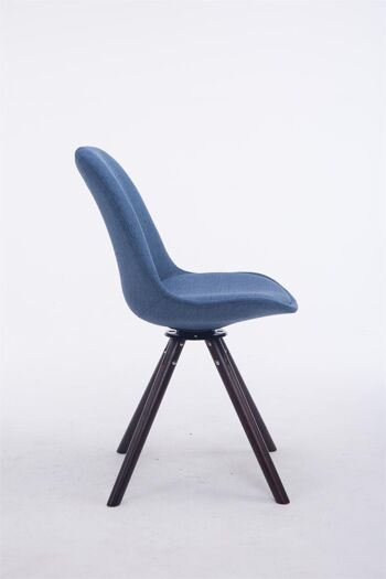 Donisi Chaise de salle à manger Tissu Bleu 6x56cm 2