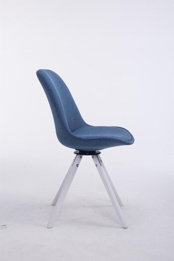 Rogno Chaise de salle à manger Tissu Bleu 6x56cm 2