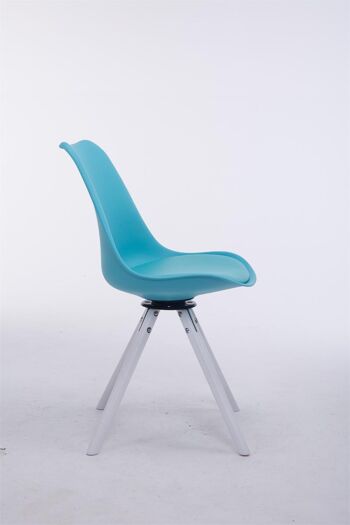 Candico Chaise de Salle à Manger Simili Cuir Bleu 6x56cm 2