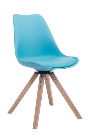 Granelle Chaise de Salle à Manger Simili Cuir Bleu 6x56cm 1