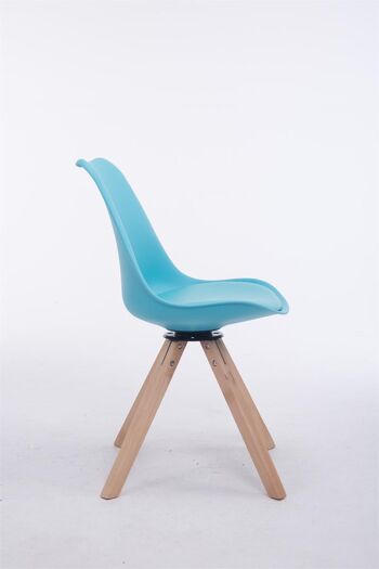 Granelle Chaise de Salle à Manger Simili Cuir Bleu 6x56cm 3