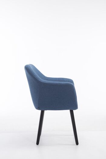 Zinnì Chaise de salle à manger Tissu Bleu 10x57.5cm 3