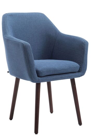 Scheggino Chaise de salle à manger Tissu Bleu 10x57.5cm 1