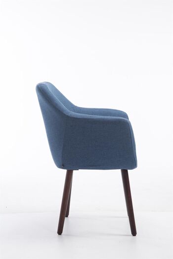 Scheggino Chaise de salle à manger Tissu Bleu 10x57.5cm 2