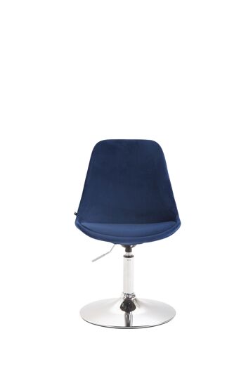 Frugarolo Chaise de salle à manger Velours Bleu 6x57cm 2