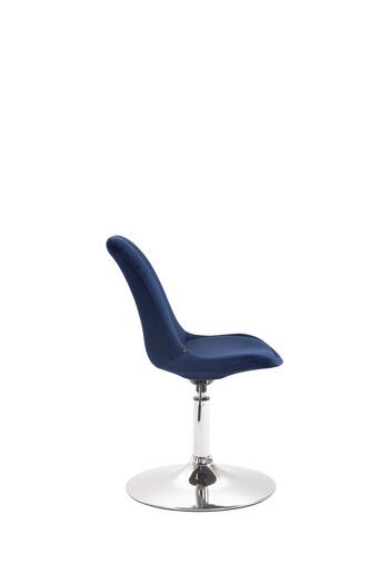 Frugarolo Chaise de salle à manger Velours Bleu 6x57cm 3