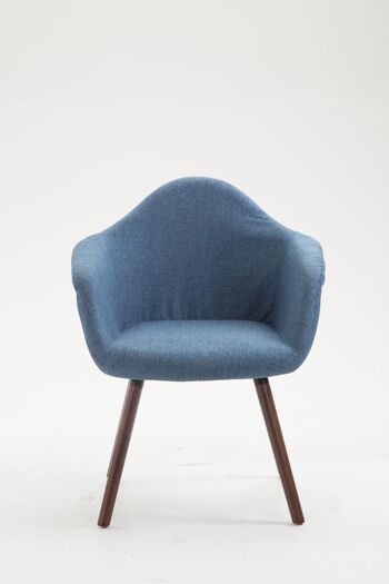 Sellica Chaise de salle à manger Tissu Bleu 9x61cm 2